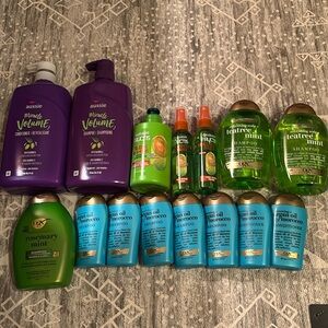 Shampoo conditioner hair care lot OGX Garnier fructis Aussie
